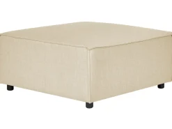 Beliani 2-Istuttava Kulmasohva Ja Rahi Pellava Vasenk. Beige Aprica Flash Sale