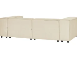 Beliani 2-Istuttava Kulmasohva Ja Rahi Pellava Vasenk. Beige Aprica Flash Sale