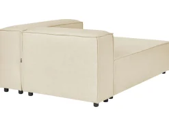 Beliani 2-Istuttava Kulmasohva Ja Rahi Pellava Vasenk. Beige Aprica Flash Sale