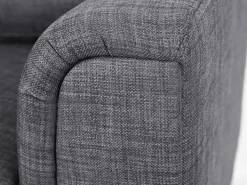 Beliani 5-Istuttava Kulmasohva Ja Rahi Kangas Vasenk. Tummanharmaa Oslo Cheap