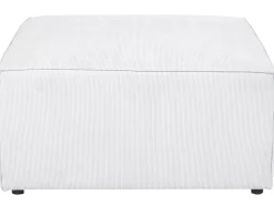 Beliani 5-Istuttava Kulmasohva Ja Rahi Vakosametti Vasenk. Luonnonvalkoinen Lemvig Online