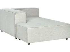 Beliani 2-Istuttava Kulmasohva Ja Rahi Pellava Oikeak. Vaaleanharmaa Aprica Store