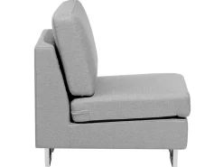 Beliani 6-Istuttava Kulmasohva Kangas Vasenk. Vaaleanharmaa Stockholm Sale