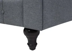 Beliani 6-Istuttava Kulmasohva Kangas Vasenk. Vaaleanharmaa Chesterfield Hot