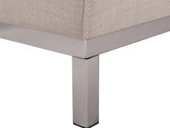 Beliani 4-Istuttava Kulmasohva Kangas Oikeak. Beige Oslo New