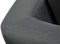 Beliani 6-Istuttava Kulmasohva Kangas Oikeak. Tummanharmaa Stockholm Best Sale