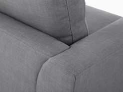 Beliani 4-Istuttava Kulmasohva Kangas Vasenk. Vaaleanharmaa Oslo Flash Sale