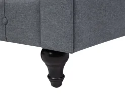 Beliani 6-Istuttava Kulmasohva Kangas Oikeak. Vaaleanharmaa Chesterfield Best