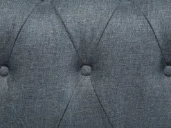 Beliani 6-Istuttava Kulmasohva Kangas Oikeak. Vaaleanharmaa Chesterfield Best