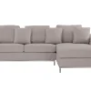 Beliani 4-Istuttava Kulmasohva Kangas Vasenk. Beige Oslo Discount