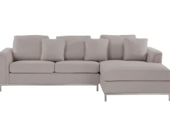 Beliani 4-Istuttava Kulmasohva Kangas Vasenk. Beige Oslo Discount