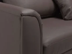 Beliani 4-Istuttava Kulmasohva Nahka Vasenk. Ruskea Oslo Best