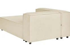 Beliani 3-Istuttava Kulmasohva Pellava Oikeak. Beige Aprica Cheap