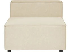 Beliani 3-Istuttava Kulmasohva Pellava Oikeak. Beige Aprica Cheap