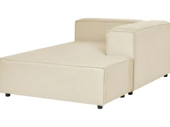 Beliani 2-Istuttava Kulmasohva Pellava Vasenk. Beige Aprica Store