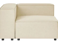 Beliani 2-Istuttava Kulmasohva Pellava Vasenk. Beige Aprica Store