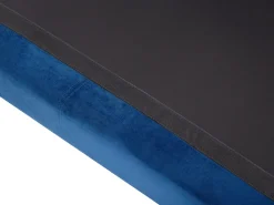 Beliani 4-Istuttava Kulmasohva Rahilla Sametti Vasenk. Tummansininen Oslo Cheap