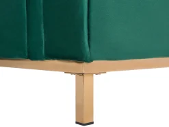 Beliani 4-Istuttava Kulmasohva Sametti Oikeak. Tummanvihrea Oslo Cheap