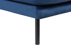 Beliani 4-Istuttava Kulmasohva Sametti Oikeak. Laivastonsininen Vinterbro Flash Sale