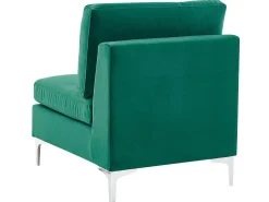 Beliani 4-Istuttava Kulmasohva Sametti Vasenk. Vihrea Evja Best