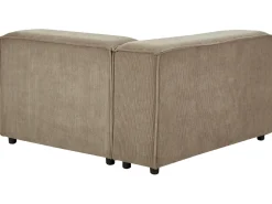 Beliani 3-Istuttava Kulmasohva Vakosametti Vasenk. Vaaleanruskea Aprica Store