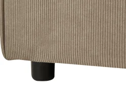 Beliani 3-Istuttava Kulmasohva Vakosametti Vasenk. Vaaleanruskea Aprica Store