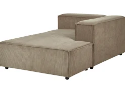 Beliani 3-Istuttava Kulmasohva Vakosametti Vasenk. Vaaleanruskea Aprica Store