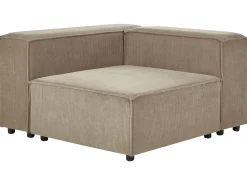 Beliani 3-Istuttava Kulmasohva Vakosametti Vasenk. Vaaleanruskea Aprica Store