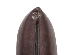 Beliani 3-Istuttava Kulmavuodesohva Säilytystilalla Keinonahka Vasenk. Ruskea Ogna Sale