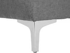 Beliani 5-Istuttava Kulmavuodesohva Ja Rahi Kangas Oikeak. Vaaleanharmaa Aberdeen Cheap