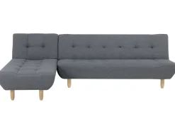 Beliani 4-Istuttava Kulmavuodesohva Kangas Oikeak. Harmaa Alsten Outlet