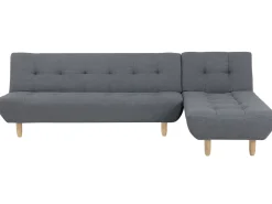 Beliani 4-Istuttava Kulmavuodesohva Kangas Vasenk. Harmaa Alsten Store