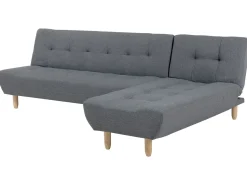 Beliani 4-Istuttava Kulmavuodesohva Kangas Vasenk. Harmaa Alsten Store