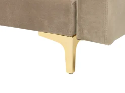 Beliani 4-Istuttava Kulmavuodesohva Sametti Vasenk. Hiekanruskea Aberdeen Best