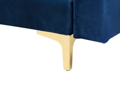 Beliani 4-Istuttava Kulmavuodesohva Ja Rahi Sametti Vasenk. Laivastonsininen Aberdeen Shop