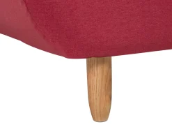 Beliani 4-Istuttava Kulmavuodesohva Kangas Oikeak. Punainen Alsten Hot