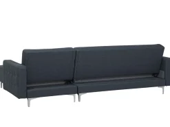 Beliani 4-Istuttava Kulmavuodesohva Kangas Vasenk. Tummanharmaa Aberdeen Cheap