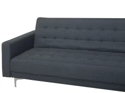 Beliani 4-Istuttava Kulmavuodesohva Kangas Vasenk. Tummanharmaa Aberdeen Cheap