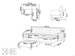 Beliani 4-Istuttava Kulmavuodesohva Ja Rahi Sametti Vasenk. Hiekanruskea Aberdeen Outlet