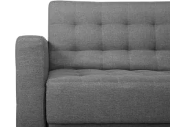 Beliani 5-Istuttava Kulmavuodesohva Kangas Vasenk. Vaaleanharmaa Aberdeen Store