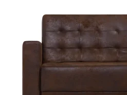 Beliani 4-Istuttava Kulmavuodesohva Keinonahka Vasenk. Ruskea Aberdeen Best Sale