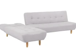 Beliani 4-Istuttava Kulmavuodesohva Kangas Oikeak. Vaaleanharmaa Alsten Flash Sale