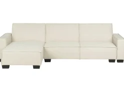 Beliani 3-Istuttava Kulmavuodesohva Kangas Oikeak. Beige Romedal Store