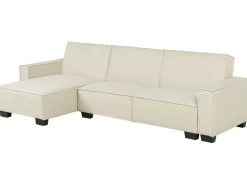 Beliani 3-Istuttava Kulmavuodesohva Kangas Oikeak. Beige Romedal Store