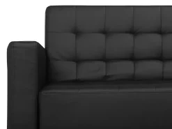 Beliani 5-Istuttava Kulmavuodesohva Ja Rahi Keinonahka Vasenk. Musta Aberdeen Best Sale