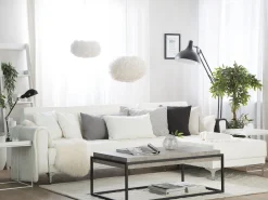 Beliani 5-Istuttava Kulmavuodesohva Keinonahka Vasenk. Valkoinen Aberdeen Best Sale