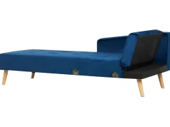 Beliani 4-Istuttava Kulmavuodesohva Sametti Oikeak. Laivastonsininen Vadso New