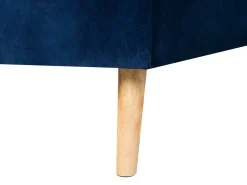 Beliani 4-Istuttava Kulmavuodesohva Sametti Oikeak. Laivastonsininen Vadso New