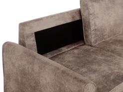 Beliani 3-Istuttava Kulmavuodesohva Säilytystilalla Keinonahka Vasenk. Ruskea Nesna Best Sale