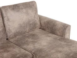 Beliani 3-Istuttava Kulmavuodesohva Säilytystilalla Keinonahka Vasenk. Ruskea Nesna Best Sale